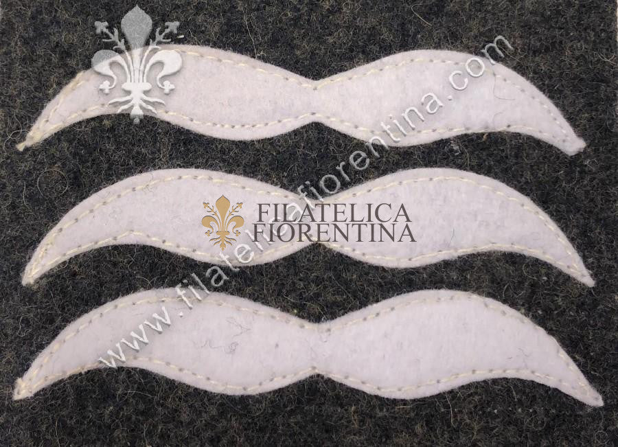 Grado da Feldwebel - bianco su fondo grigio-blu