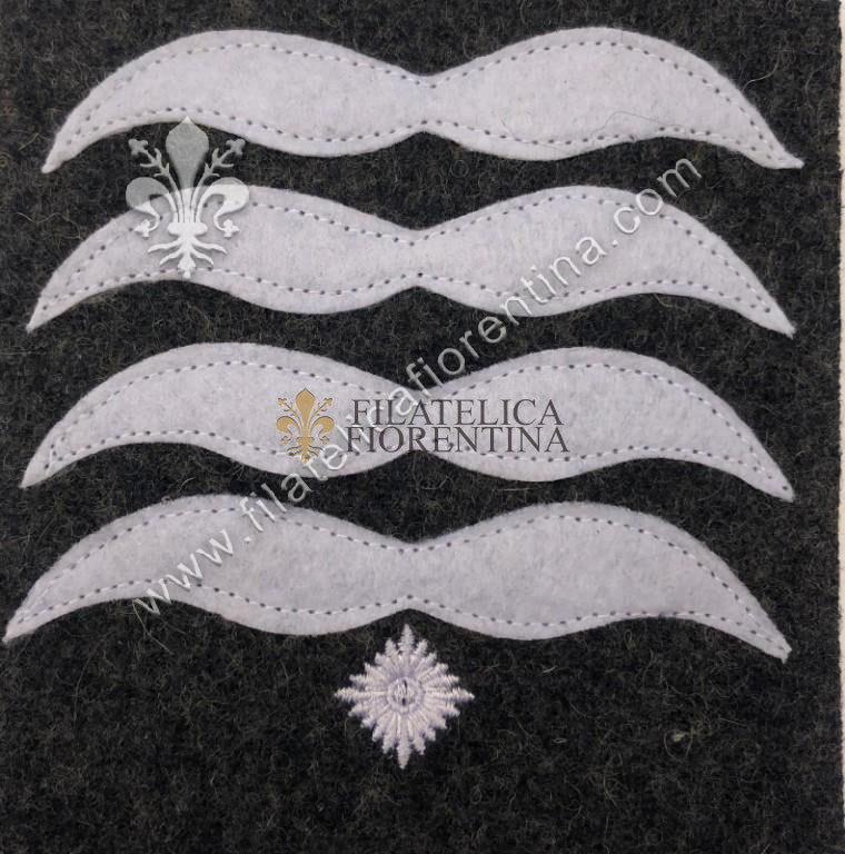 Grado da Stabsfeldwebel - bianco su fondo grigio-blu