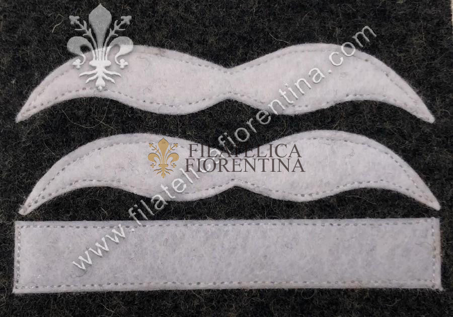 Grado da Oberleutnant - bianco su grigio-blu