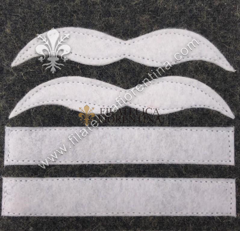 Grado da Oberstleutant - bianco su fondo grigio-blu