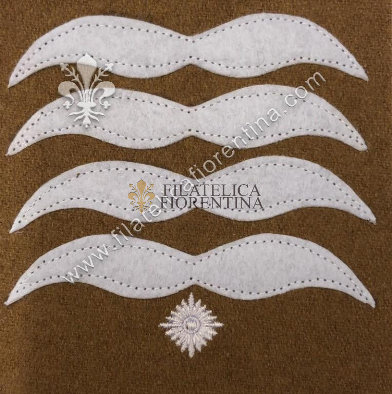 Grado da Stabsfeldwebel - bianco su fondo kaki