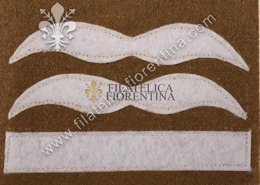 Grado da Oberleutnant - bianco su kaki
