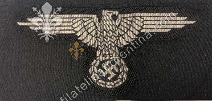 Aquila da braccio SS truppa in seta - grigio chiaro