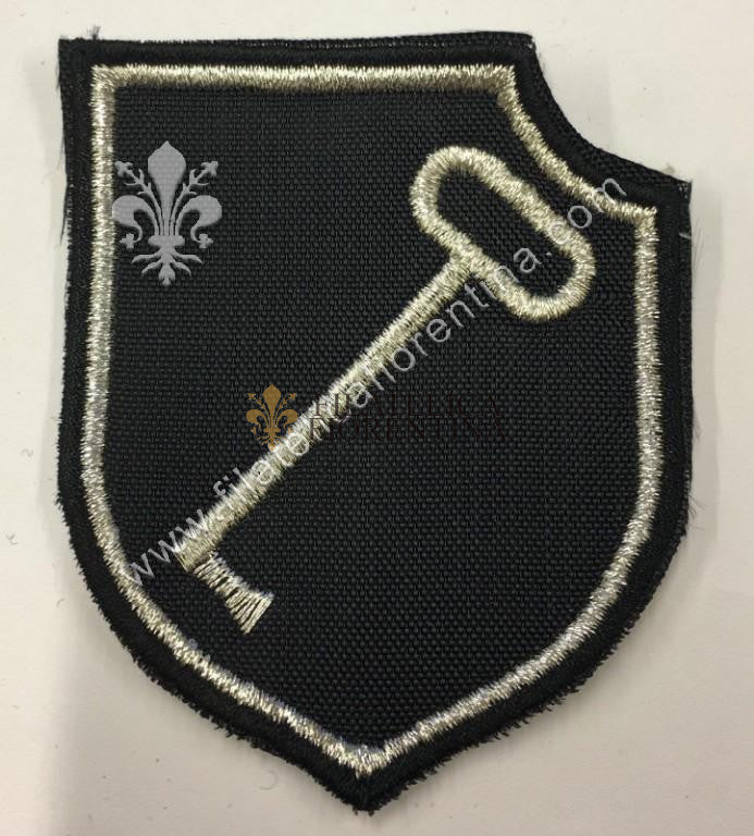 Distintivo Panzer Division Leibstandarte SS Adolf Hitler (Guardie del Corpo) - fondo nero, filo argento