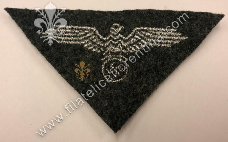 Aquila SS da Ufficiale su panno verde/grigio - filo argentato