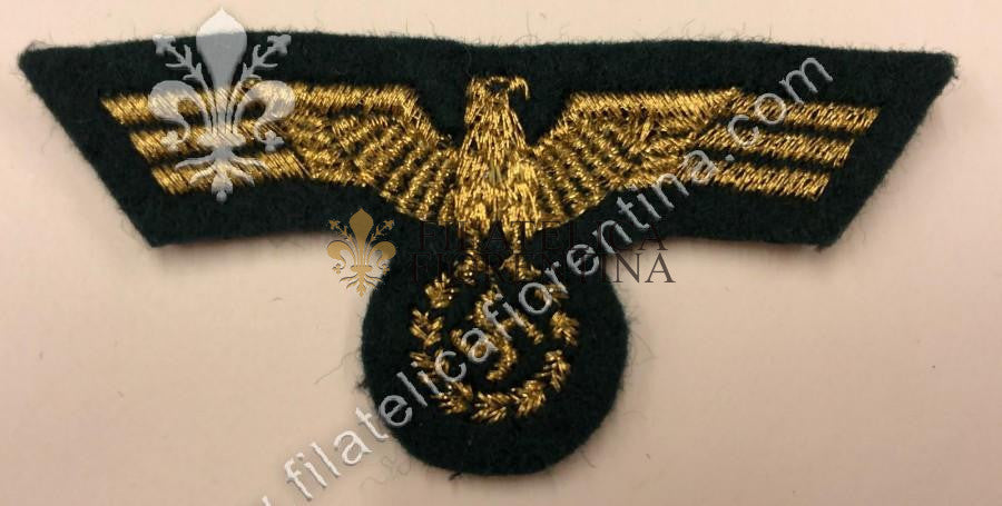 Aquila da Generale - dorato, fondo verde