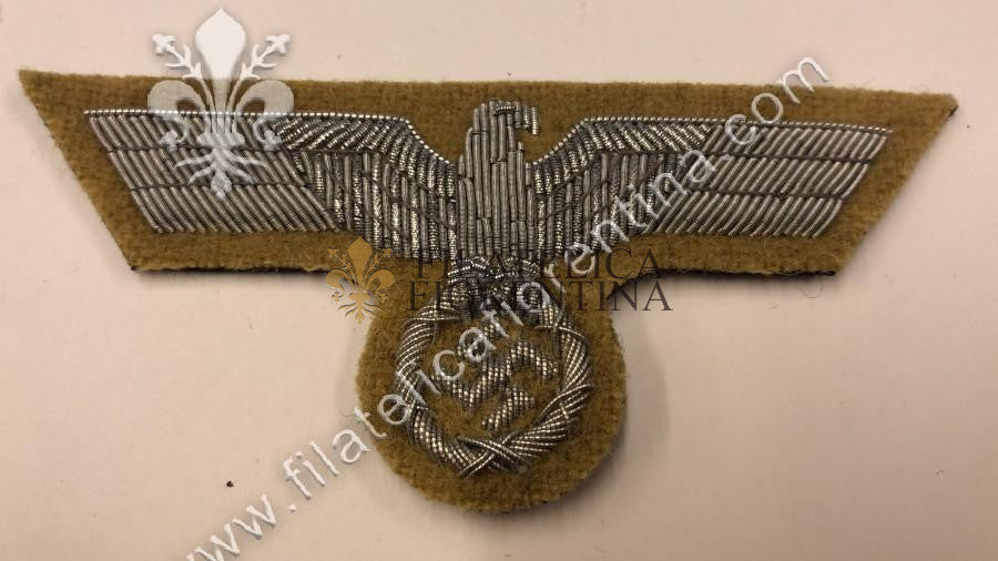 Aquila da Ufficiale in canottiglia su fondo kaki