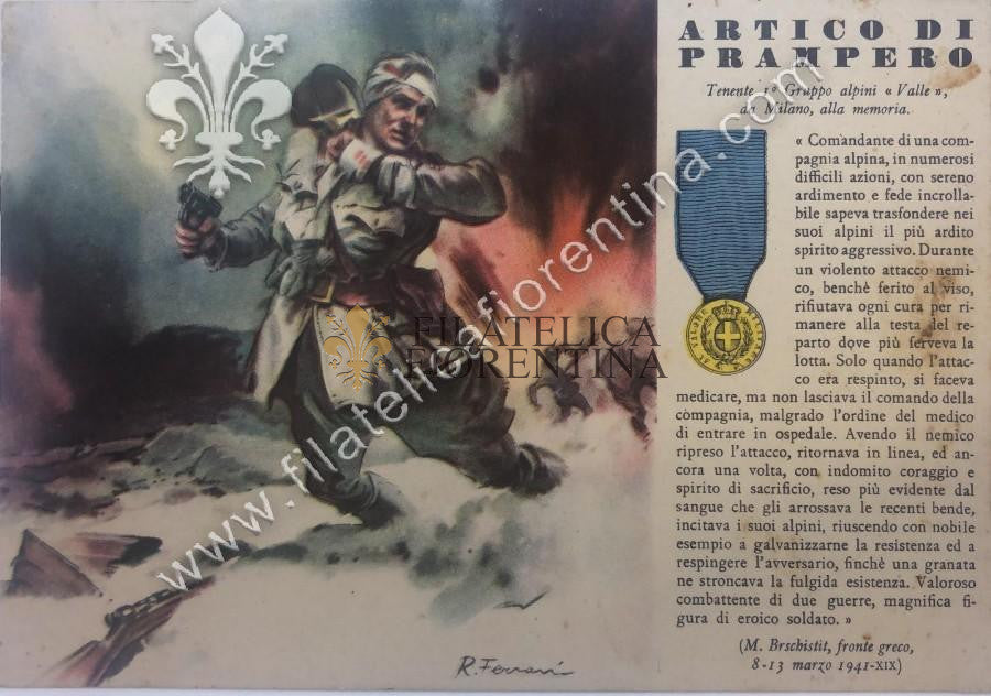 N° 98 - Tenente 1° Gruppo alpini ARTICO DI PRAMPERO - difettata