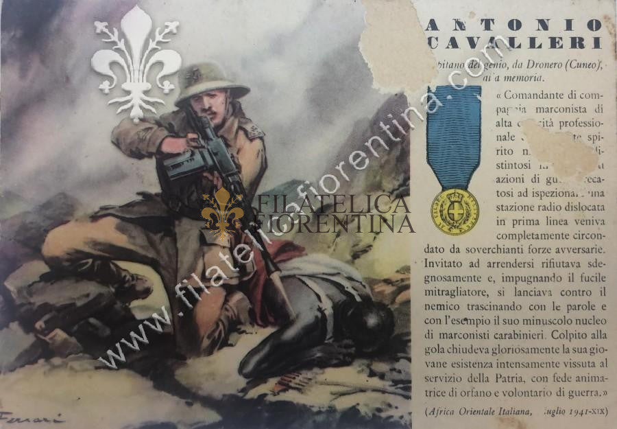 N° 94 - Capitano del genio, ANTONIO CAVALLERI - difettata
