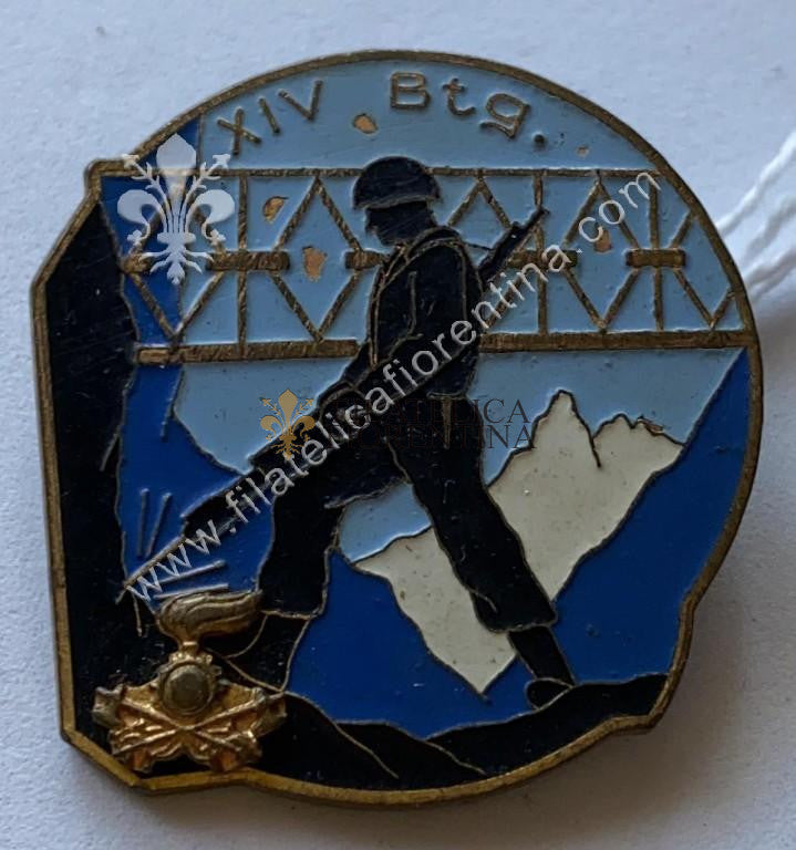 Distintivo del 4^ Corpo d'Armata Alpini XIV Battaglione Genio Pionieri