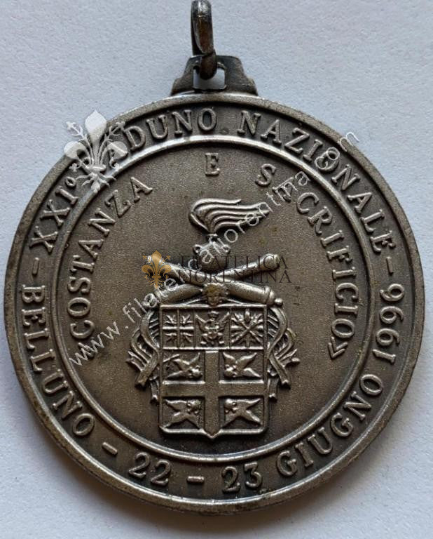 Medaglia Associazione Nazionale Artiglieri D'Italia - XXI° Raduno Nazionale BELLUNO 22 - 23 GIUGNO 1996