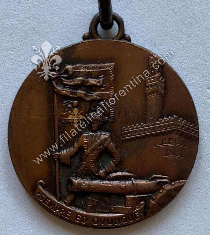 Medaglia IX° Raduno Nazionale Artiglieri d'Italia  -   FIRENZE  10/11/12 NOVEMBRE 1956