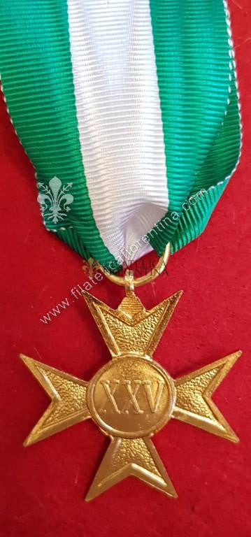 Croce per XXV anni di Anzianità nell'Esercito
