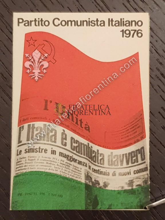 Tessera "Partito Comunista Italiano" - 1976