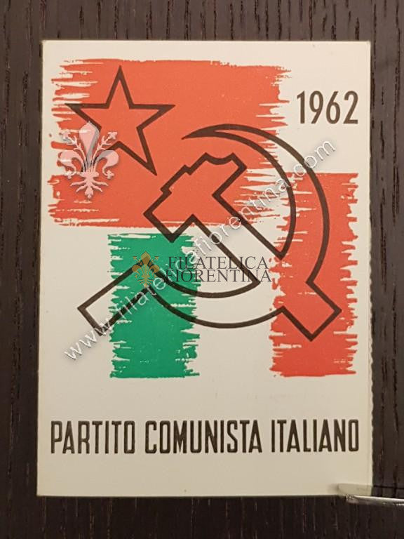 Tessera "Partito Comunista Italiano" - 1962