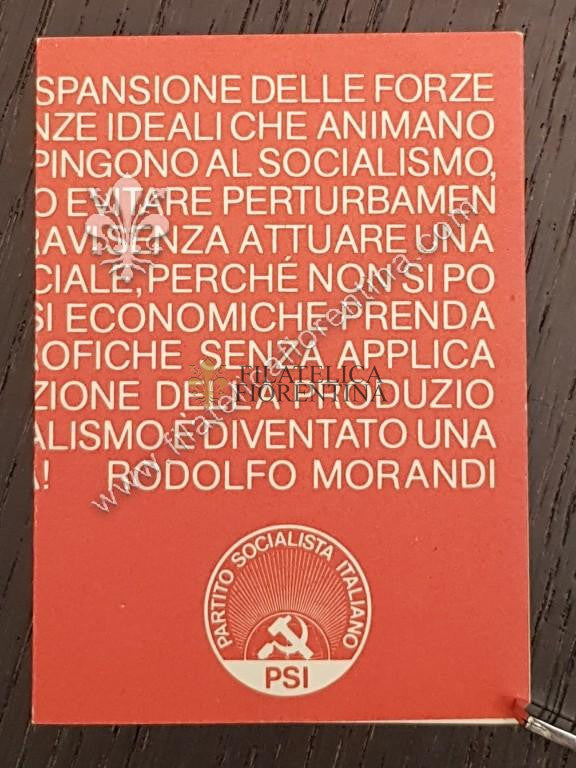 Tessera "Partito Socialista Italiano" - 1976