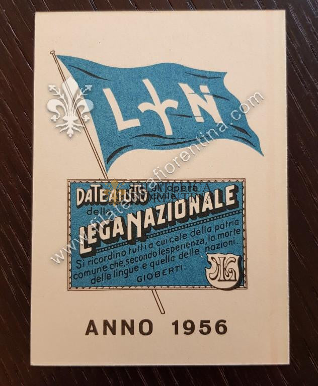 Tessera "Lega Nazionale Trieste" - 1956
