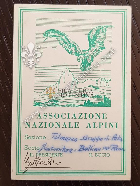 Tessera "A.N.A. - Associazione Nazionale Alpini" -