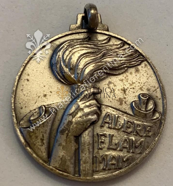 Medaglia Scuola di Guerra - 1° Corso valutativo - in Arg. 800
