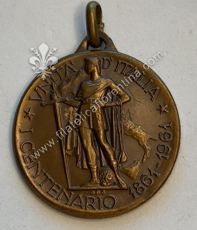 Medaglia Scuola di Fanteria  -  I° Centenario Unità d'Italia  1861 - 1961