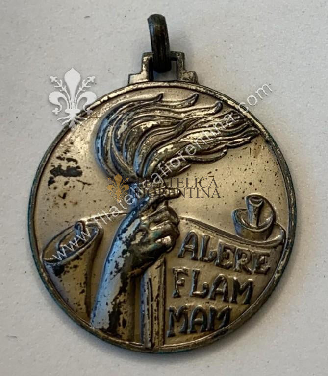 Medaglia Scuola di Guerra  -  4° Corso Valutativo  -  Marcata Arg. 800