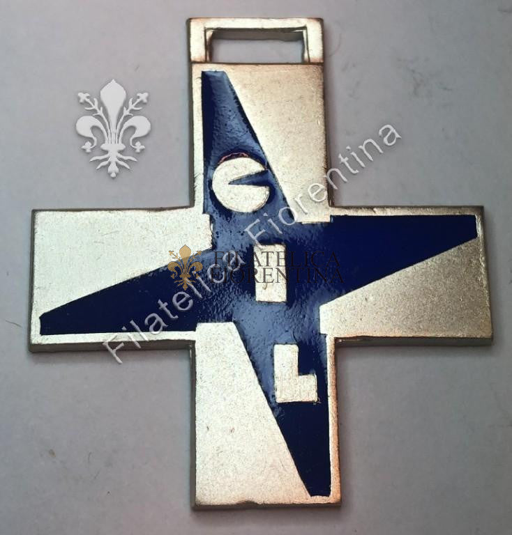 Medaglia Croce GIL Giovenù Italiana del Littorio (blu)