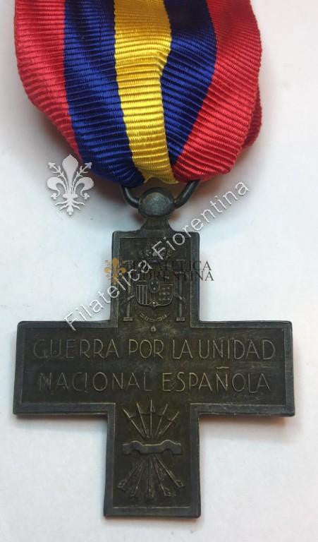 Medaglia Croce Guerra per l'Unità Nazionale Spagna 1936 - con nastro