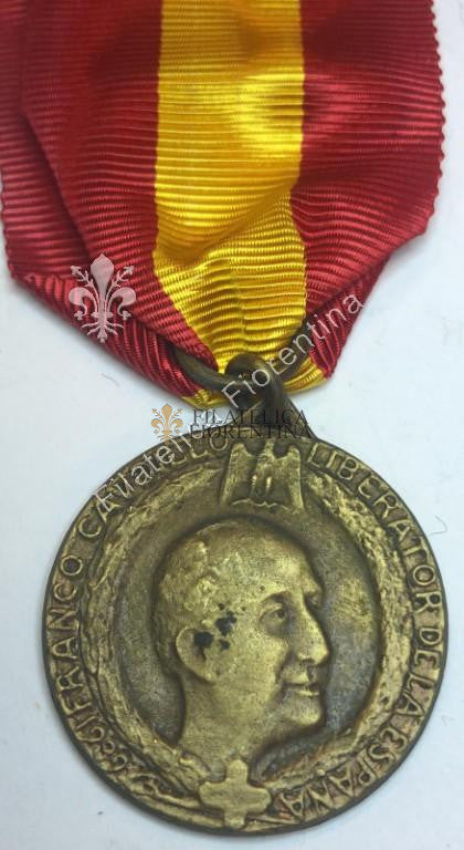 Medaglia contingente italo-spagnola VERDAD Y JUSTICIA con nastro