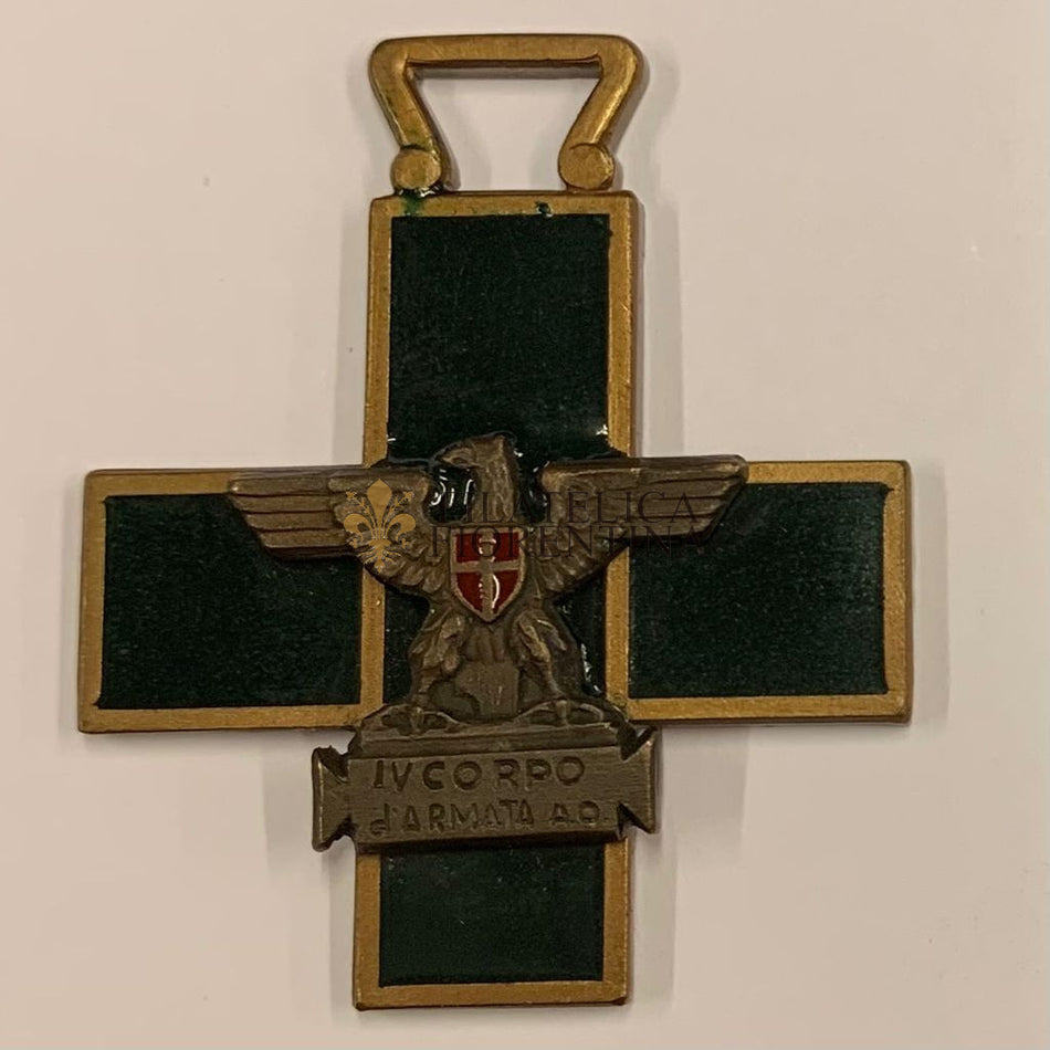 Medaglia a croce IV Corpo d'Armata A.O.