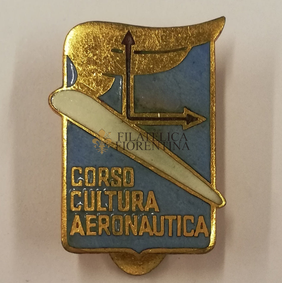 DISTINTIVO CORSO CULTURA AERONAUTICA da occhiello