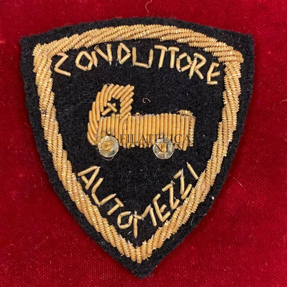 Distintivo CONDUTTORE AUTOMEZZI - in canottiglia
