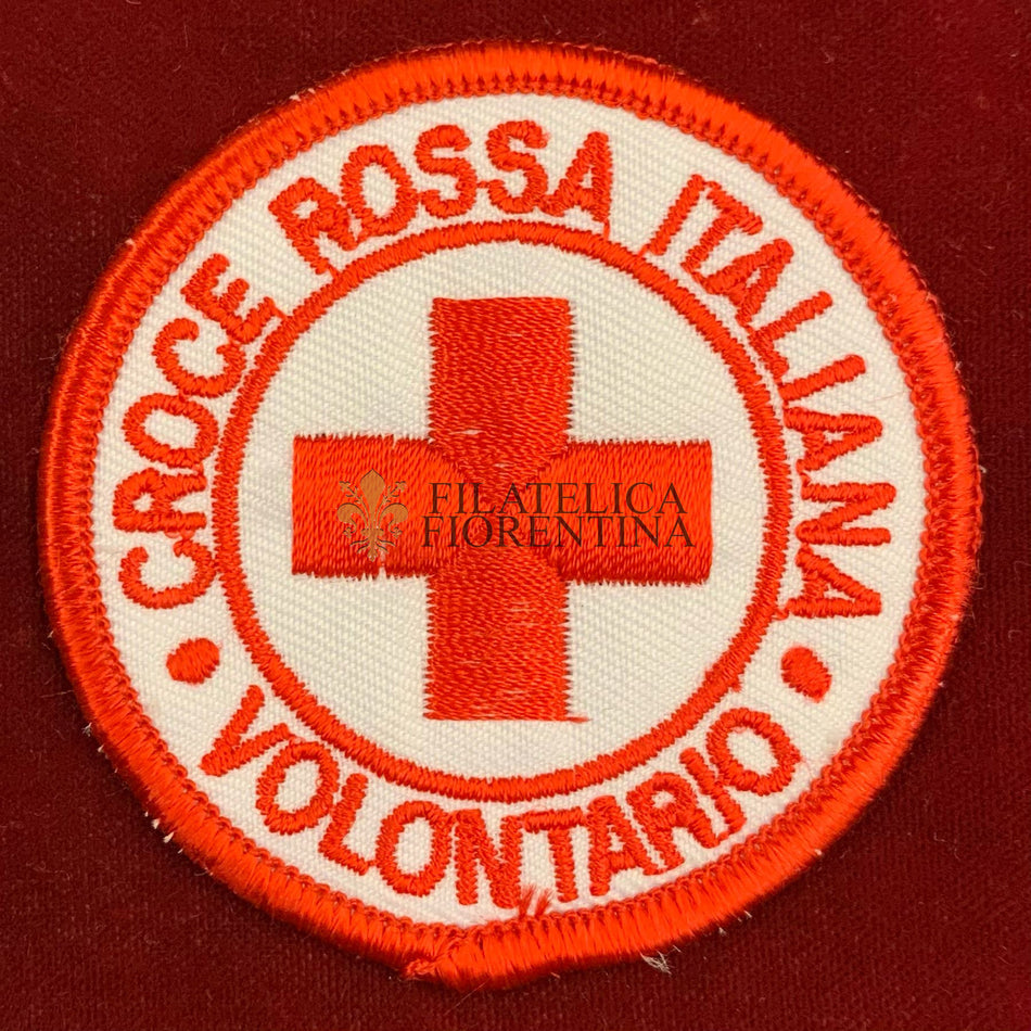 Distintivo Corpo Militare della Croce Rossa Italiana - Volontario - mod. in dimensioni ridotte ø 6 cm