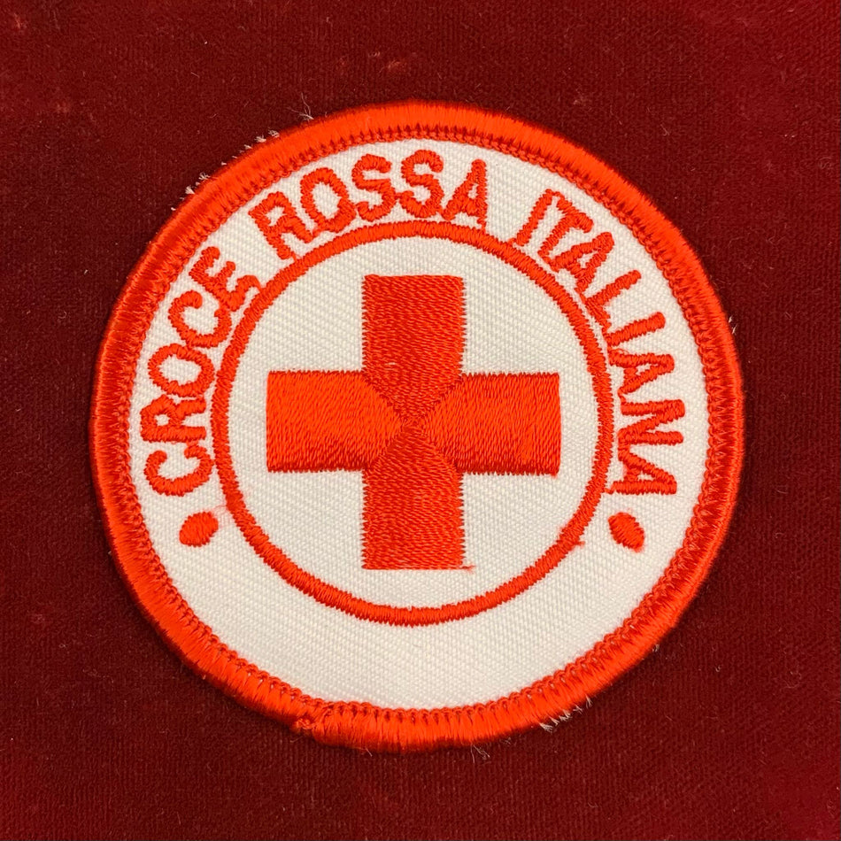 Distintivo Corpo Militare della Croce Rossa Italiana - mod. in dimensioni ridotte ø 6 cm
