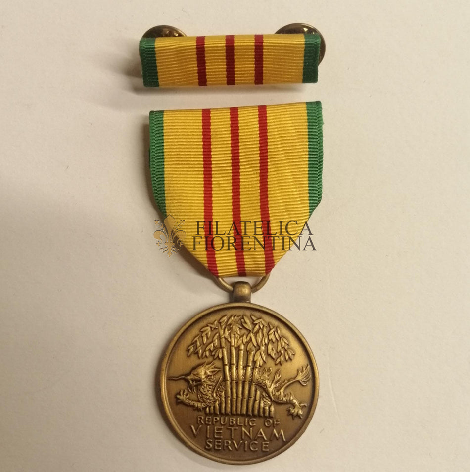 Medaglia U.S.A. "Republic of Vietnam Service" con Nastrino da petto