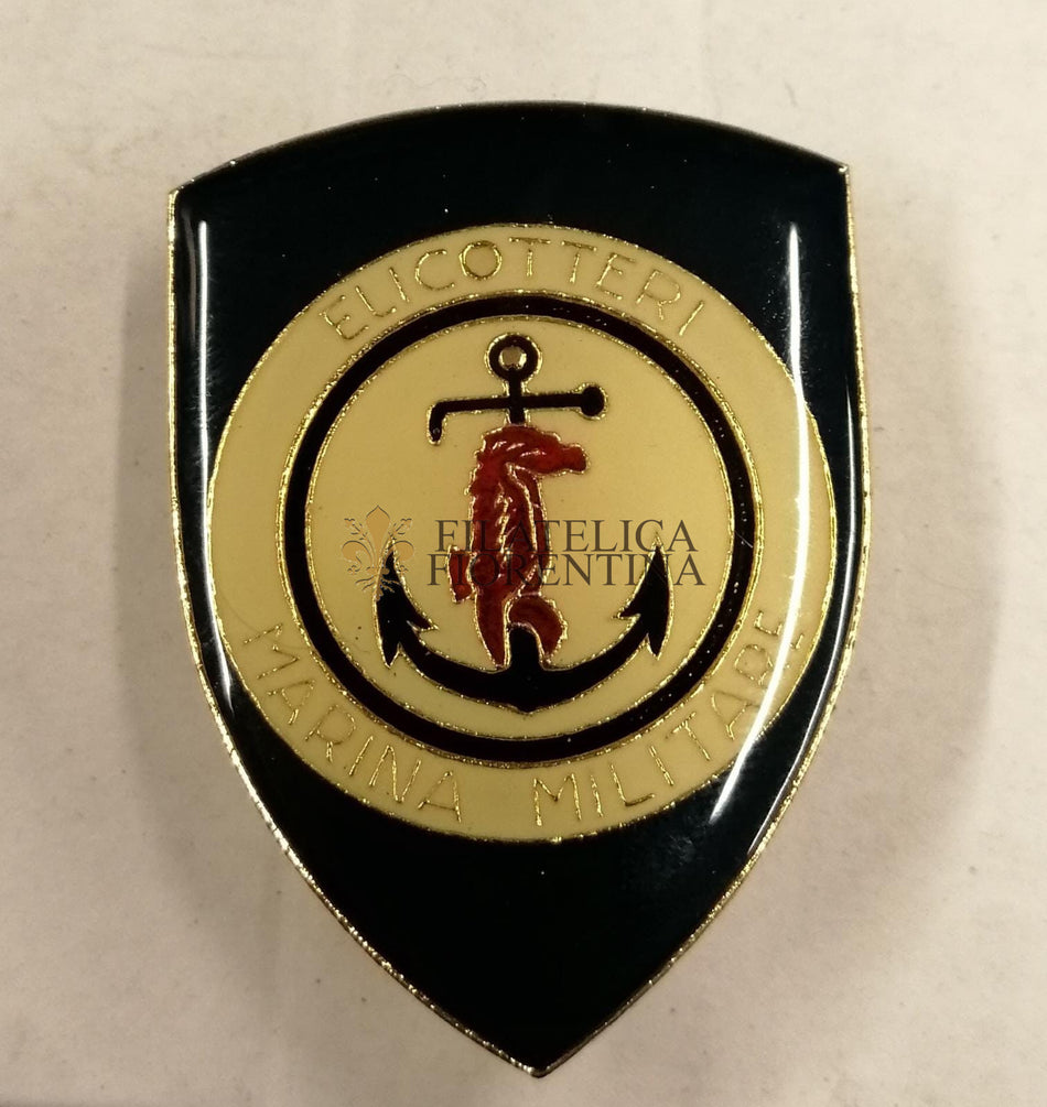 Distintivo "ELICOTTERI"  MARINA MILITARE  - Vetrificato