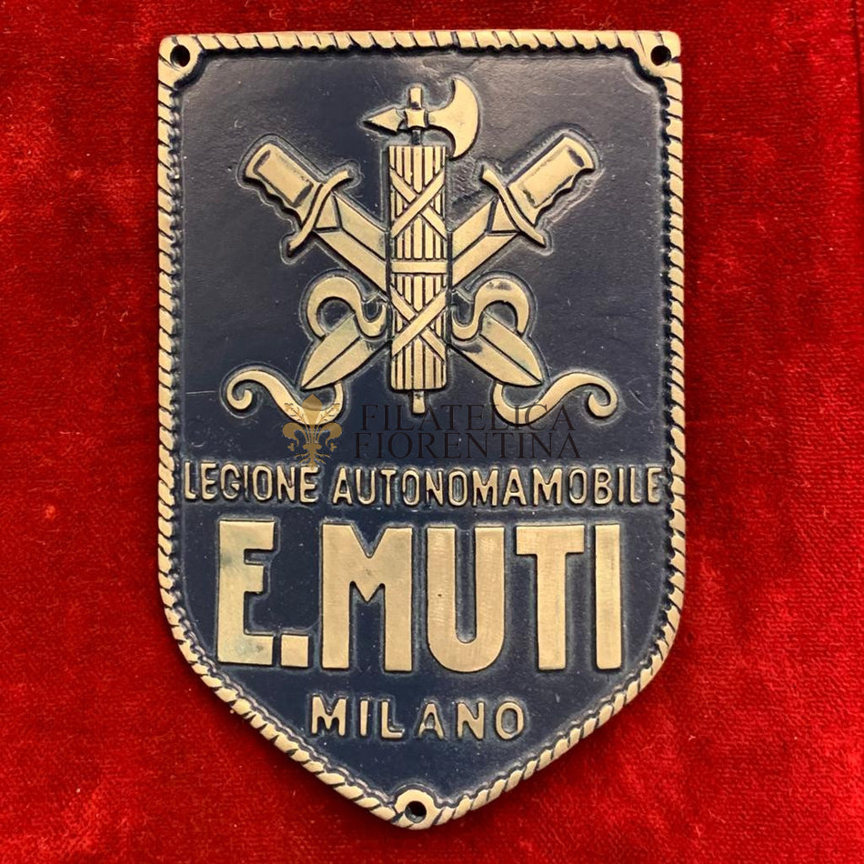Distintivo della Legione Autonoma Mobile “E. MUTI MILANO" (metallo)