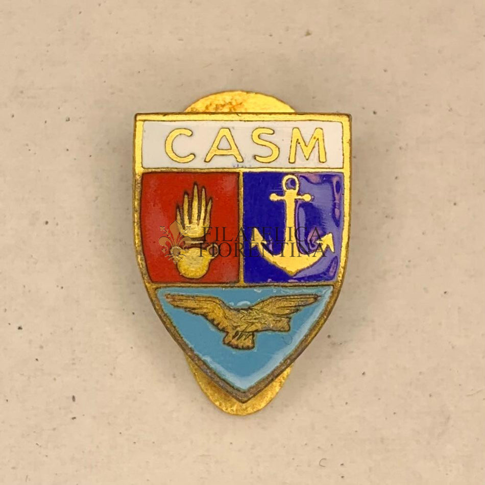 Distintivo Centro Alti Studi Militari / della Difesa CASM - (S. Johnson Milano)