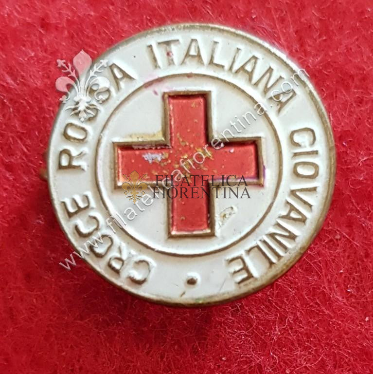 Spilla della "Croce Rossa Italiana Giovanile"