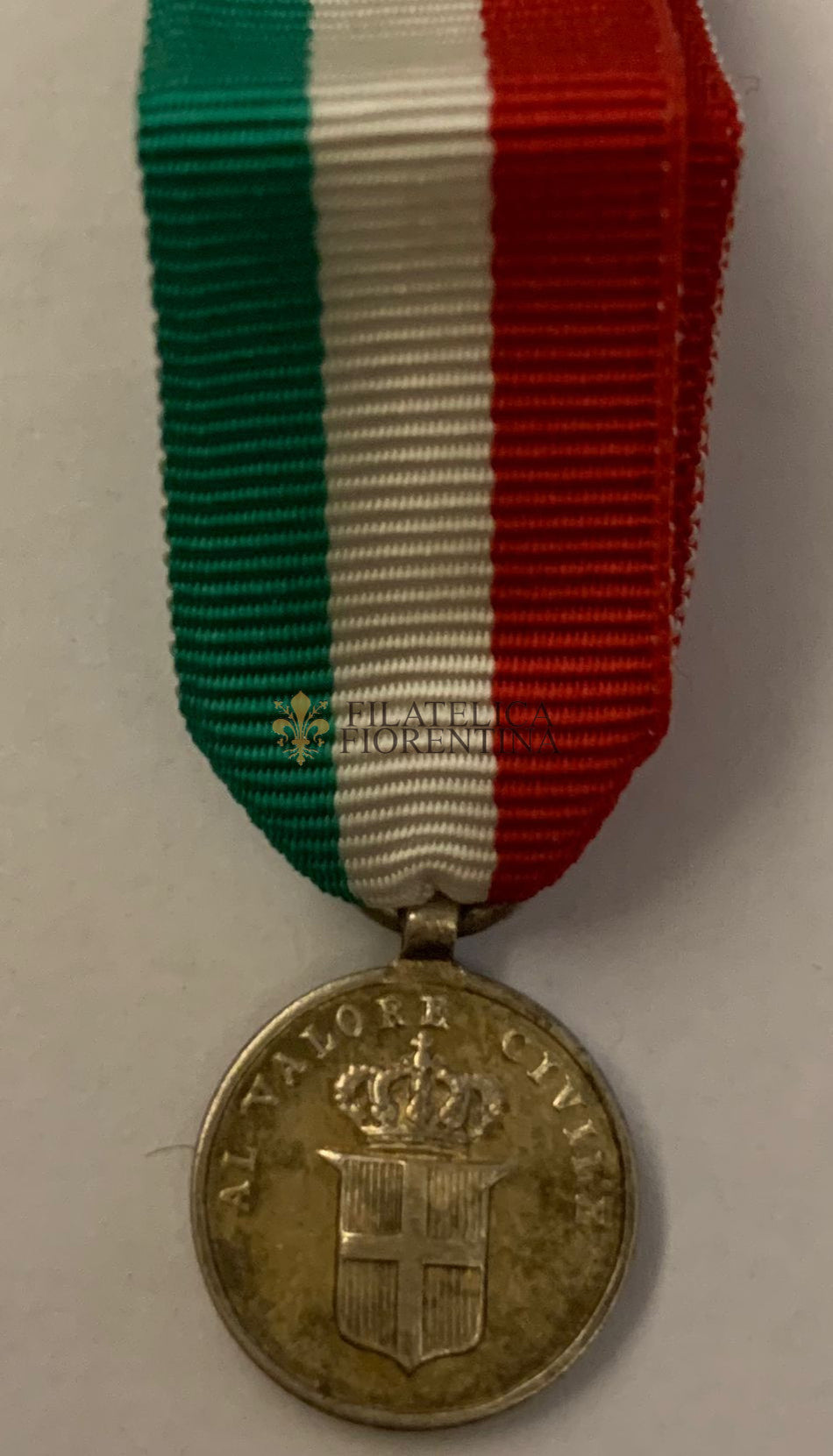 Medaglia al Valore Civile del Regno d'Italia - Grado argento
