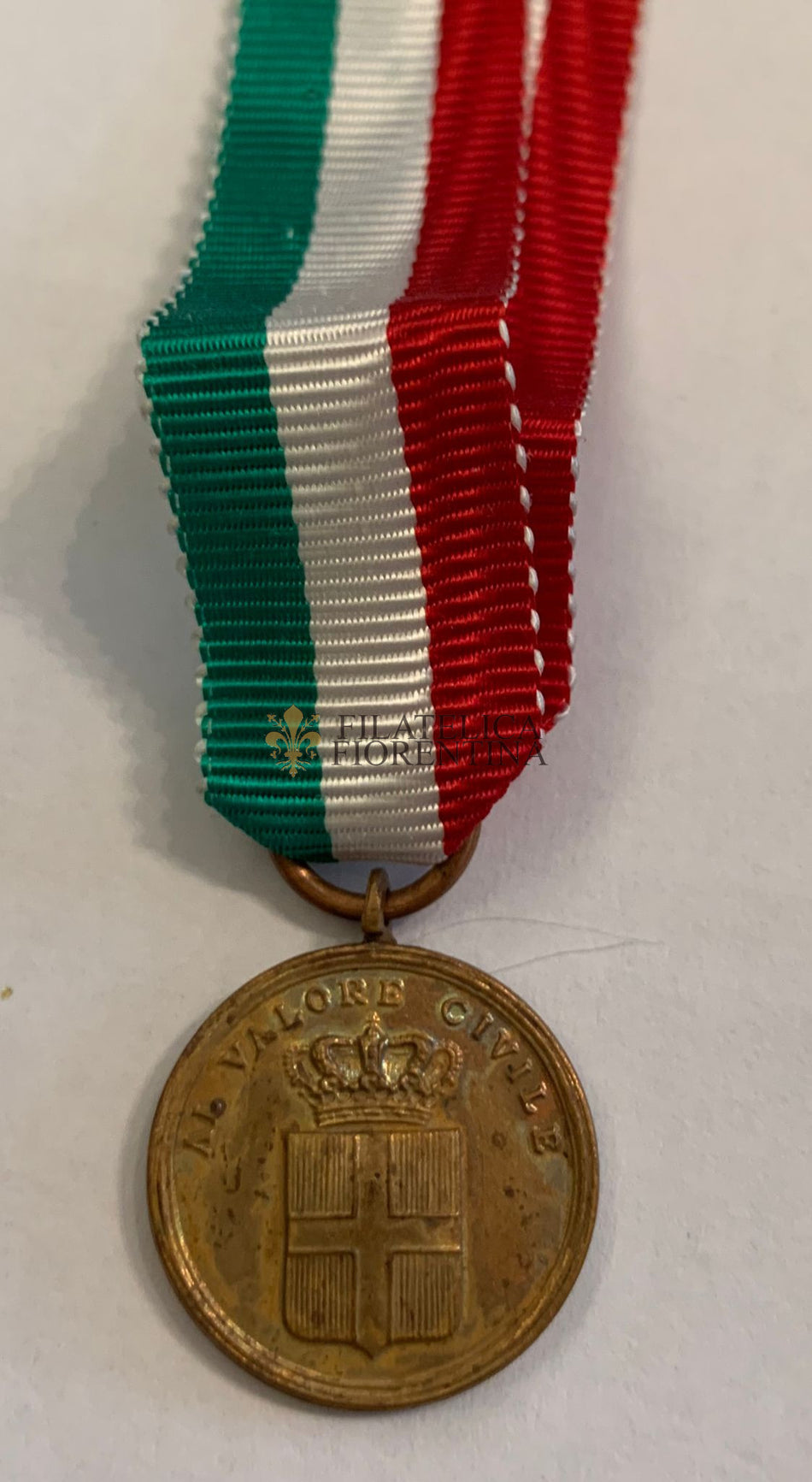 Medaglia al Valore Civile del Regno d'Italia / nastrino moderno