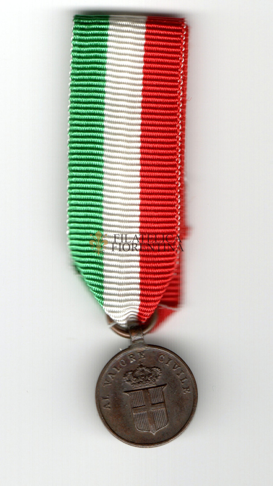 Medaglia al Valore Civile - grado bronzo - con nastrino - (mignon)