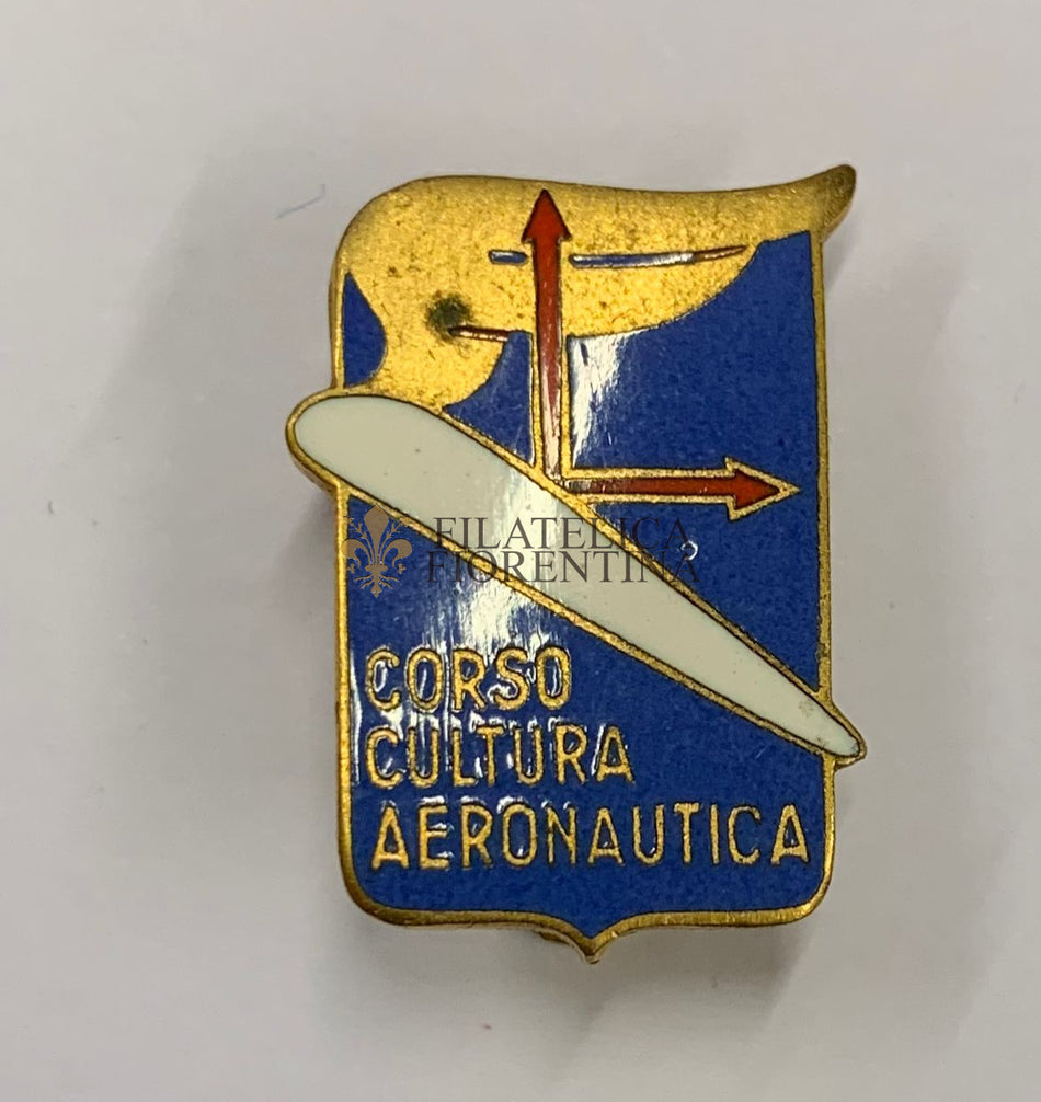 DISTINTIVO CORSO CULTURA AERONAUTICA da occhiello