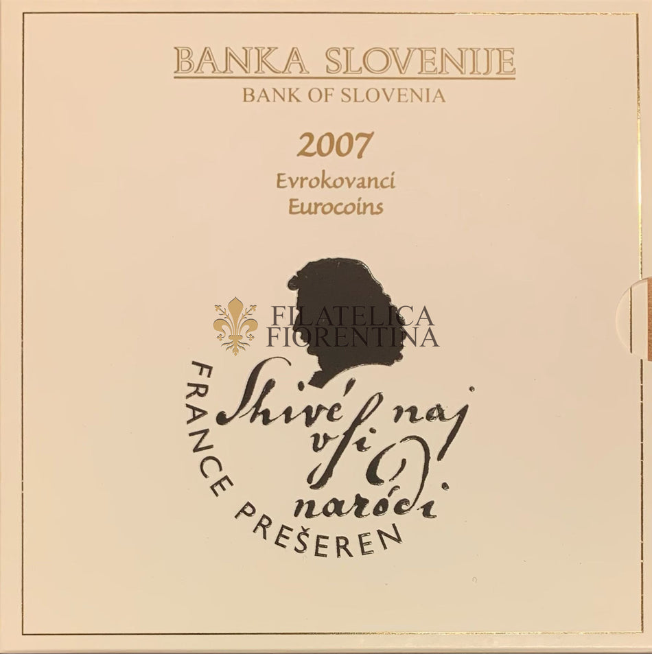 Confezione Ufficiale serie ordinaria Slovenia 2007 - France Preseren