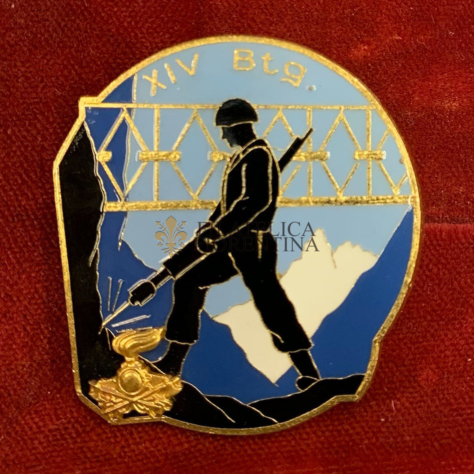 Distintivo del XIV Battaglione Genio Pionieri - 4° Corpo d'Armata Alpini