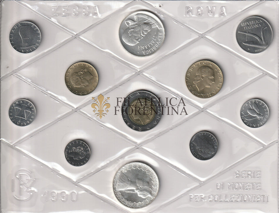 1990 - Confezione Zecca 1990 - Tiratura 52.300