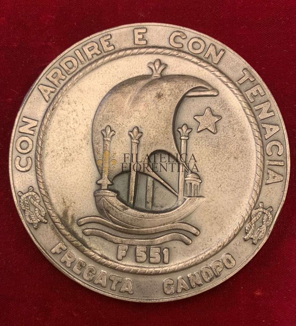 Medaglia Marina Militare "Con Ardire e con Tenacia" Fregata Canopo