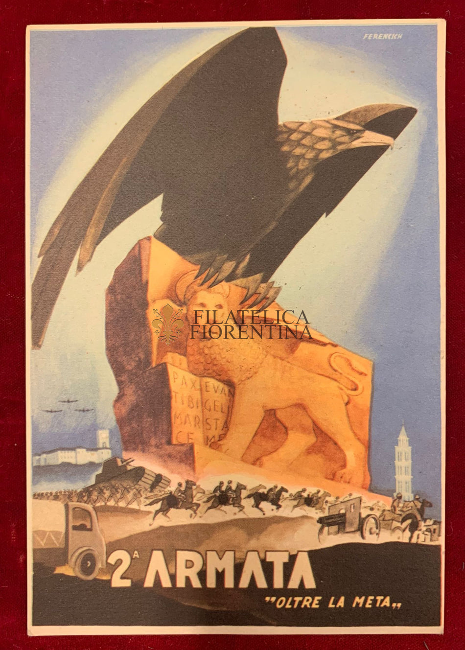 Cartolina militare "2^ ARMATA, oltre la meta"