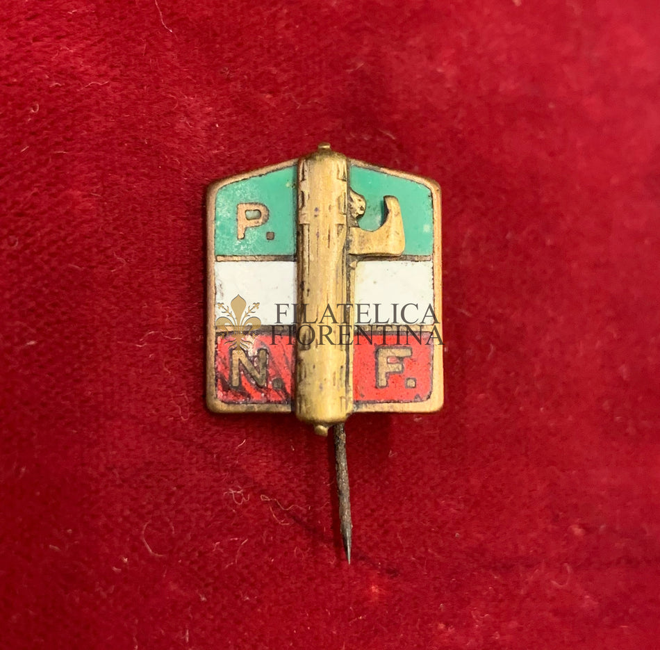 Distintivo a spilla "Partito Nazionale Fascista" F.M. Lorioli Fratelli