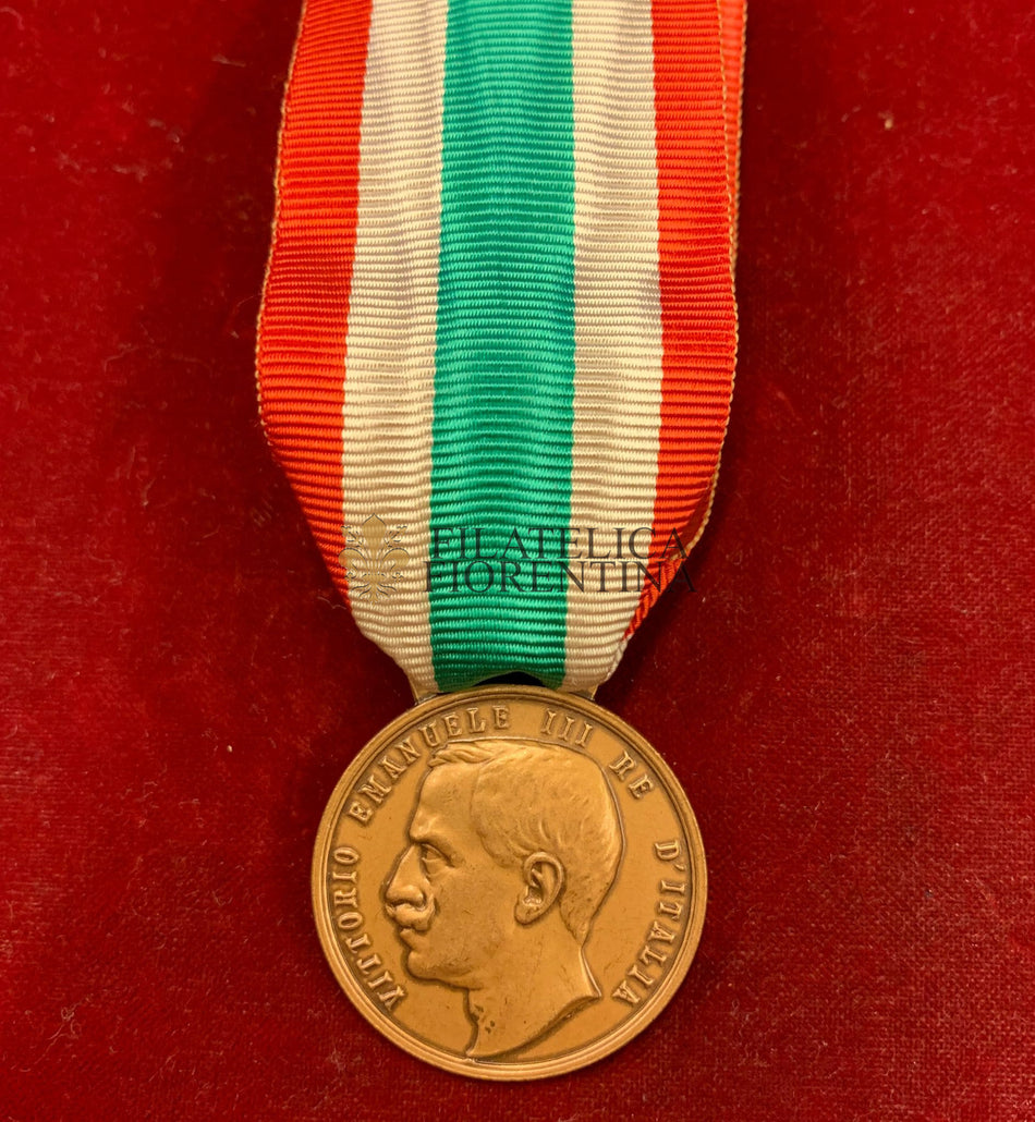 Medaglia commemorativa per l'unità d’Italia - Vittorio Emanuele III - 1848 - 1922