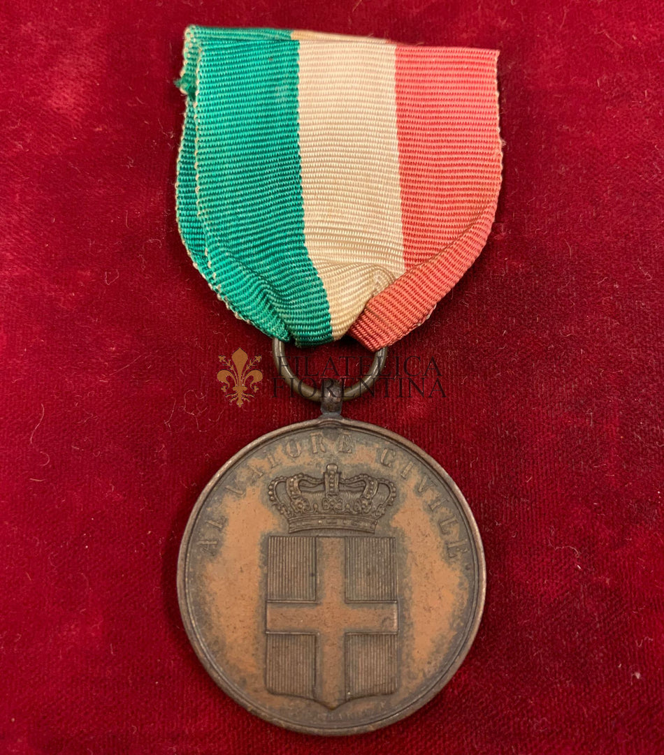 Medaglia in Bronzo "Al Valore Civile" nominativa - G. Ferraris S.